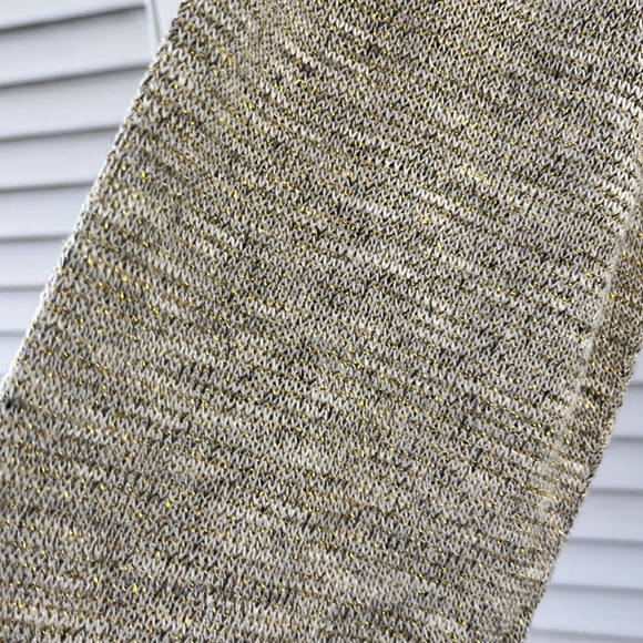 Lane Bryant cowl neck metallic long sleeve top - Picture 4 of 7